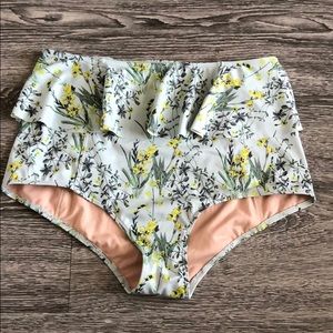 Kortni Jeane Wildflower High-waisted Peplum Bottom